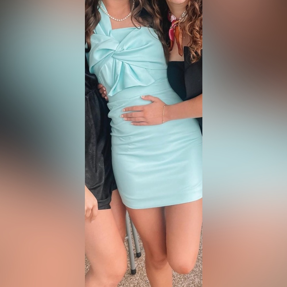 DO+ BE teal mini dress